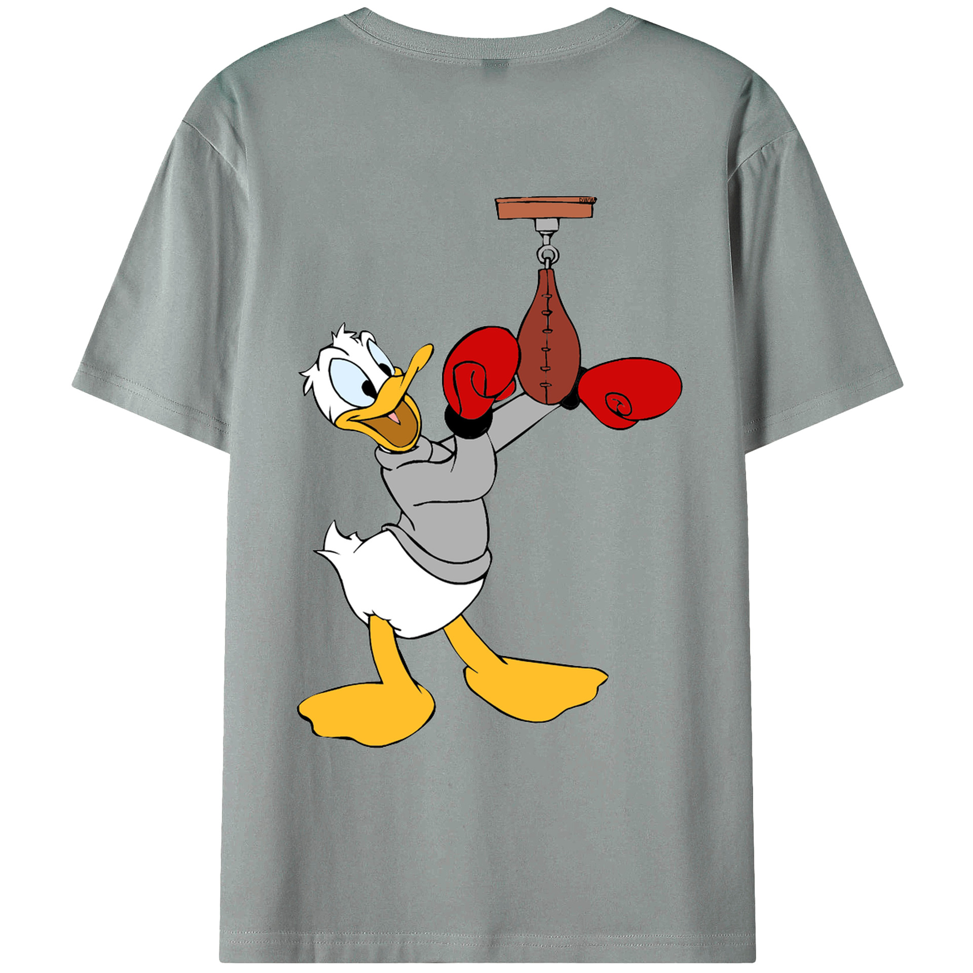 ミッキーマウス Mickey Mouse 綿100％ メンズ半袖Tシャツ（バックプリント） 通気性